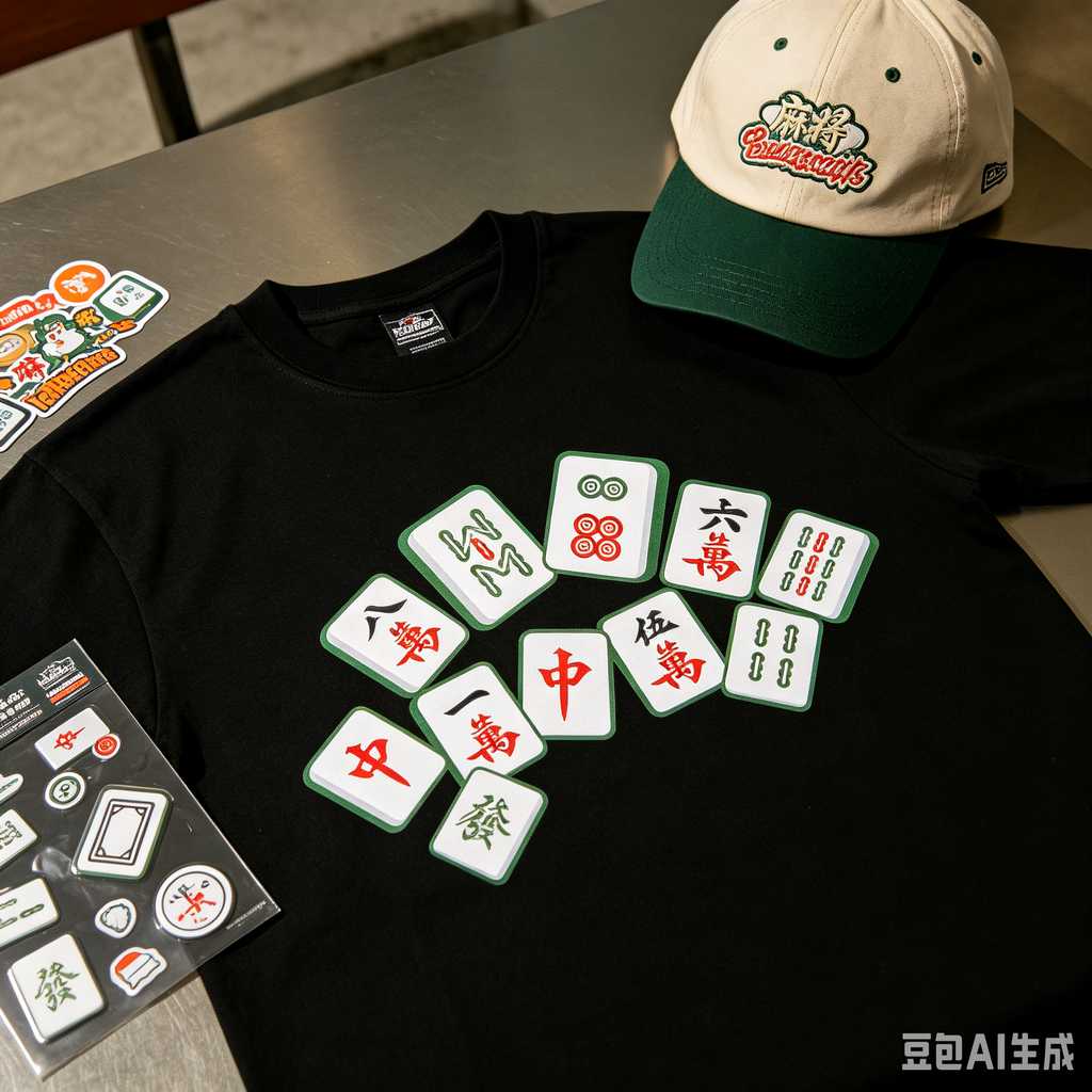 trendy color mahjong set